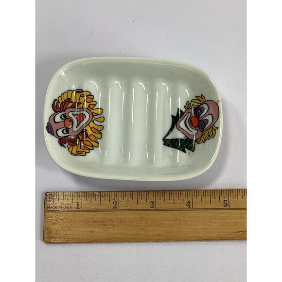 Liette international Clown Soap Dish Porcelain Hand Painted USA Made - Picture 6 of 7
